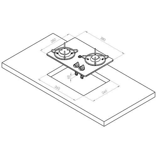 Варочная панель газовая PV 1351