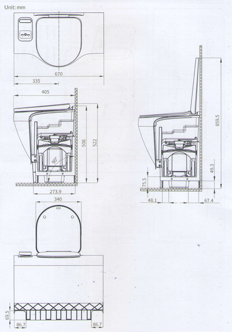 Freucamp RV Toilet W500117 Туалет кассетный для автодома