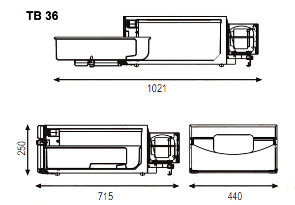 TB 36, Indel B, RENAULT, DAF, SCANIA, MAN, МАЗ автохолодильник встраиваемый