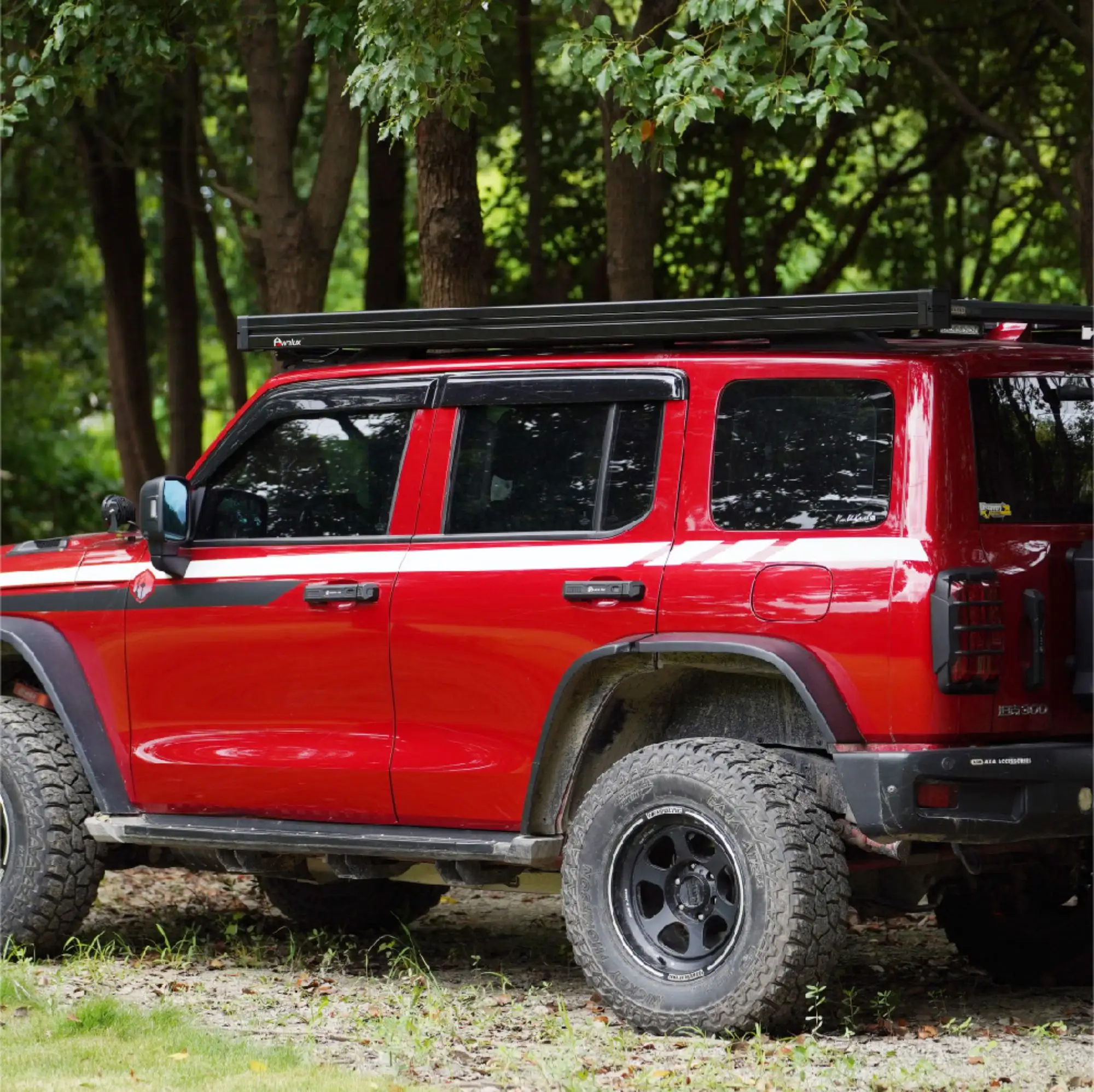 CAMPER-MARINE CM-W5321G, 213X250 Маркиза автомобильная полуавтоматическая, корпус черный, полотно серое