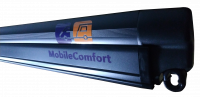 MobileComfort ME250BD Маркиза настенная электрическая, корпус черный, полотно тёмно-серое