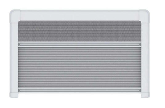 Окно откидное Sanjo 3J-EW-3S 500x800 мм, П - образная внутренняя рамка. Москитная сетка, плессированная шторка