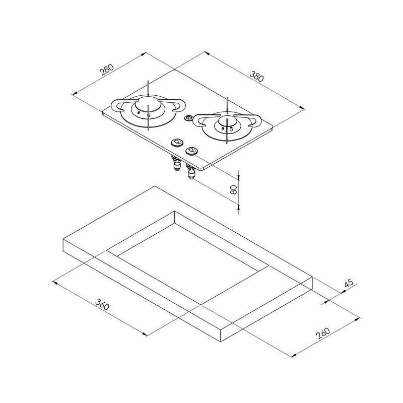Газовая плита Can PV 1351