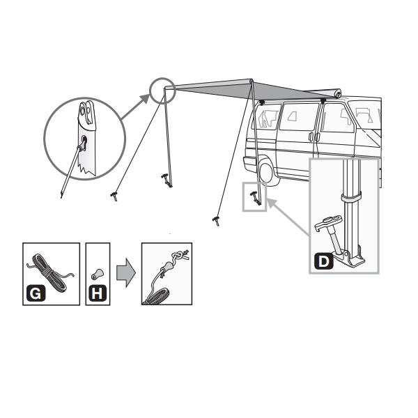 Fiamma F35 Pro Titanium, 3м Маркиза