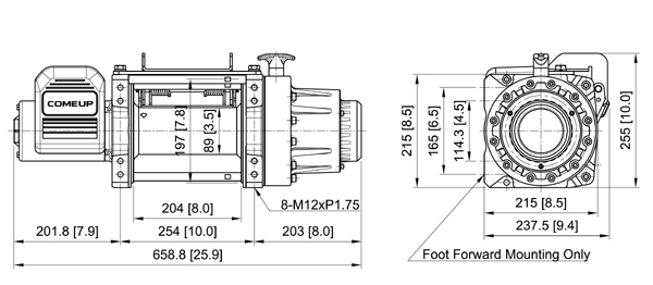Лебёдка Come Up Walrus 16.5 (24В, 7484кг)
