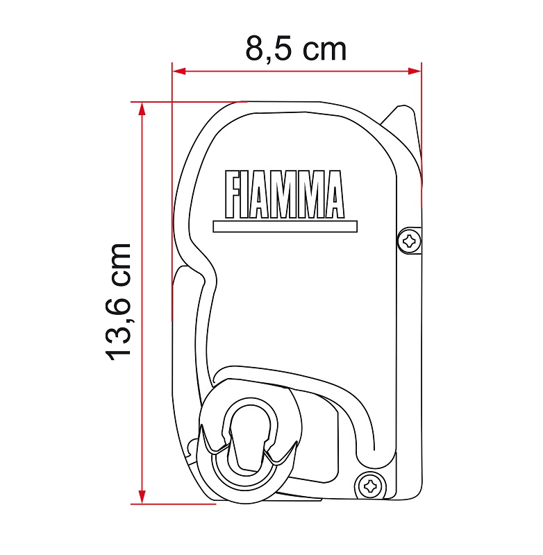 Fiamma F45 S 4.5м., белая Маркиза настенная