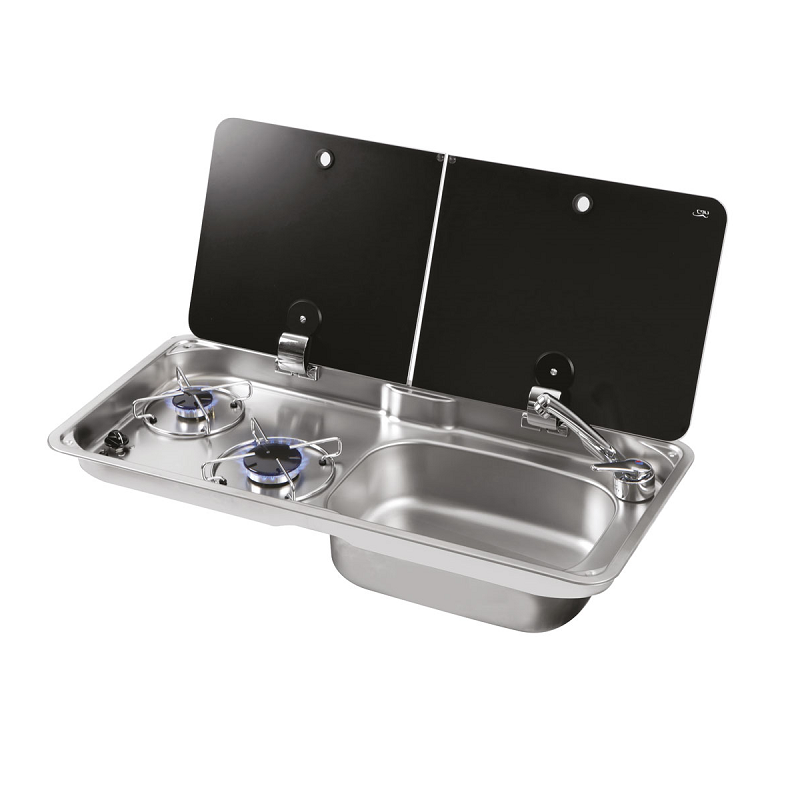 Газовая плита Can FL 1765, раковина справа