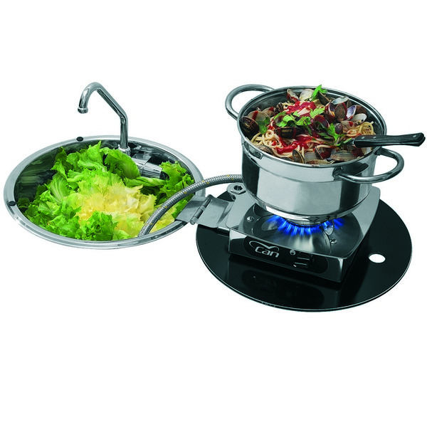 Варочная панель газовая Can LC 1701, с раковиной