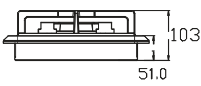 Camper-Marine  GR-1002 Плита встраиваемая газовая  двухконфорочная из нержавеющей стали с пьезоподжигом.