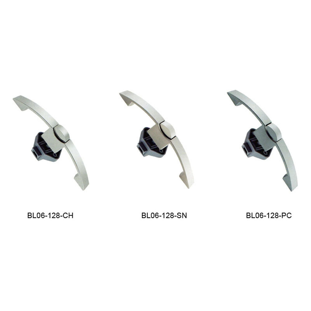 Мебельная ручка с кнопкой Furniture Lock Series BL06-128-CH