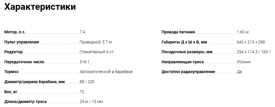 Лебедка ЛПЭ81ВИ «Бизон» (24В) электрическая планетарная