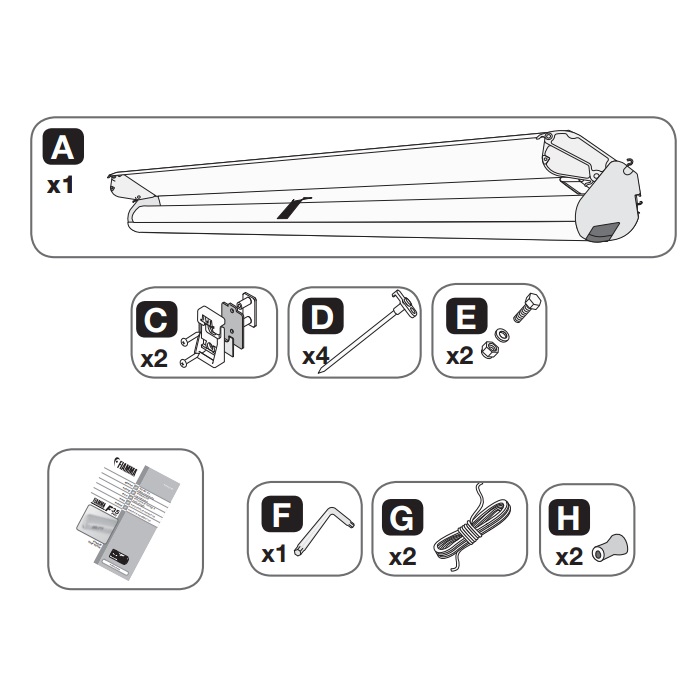 Fiamma F35 Pro Titanium, 3м Маркиза