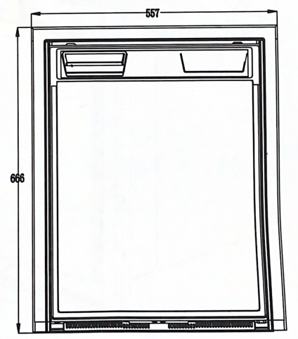 Установочная рамка для холодильника FF-CRX-85, заподлицо