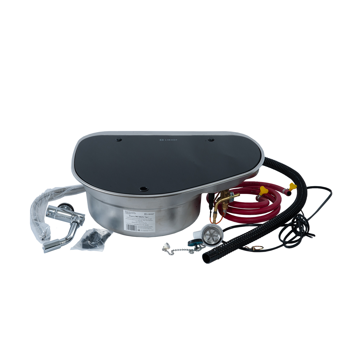 Встраиваемая варочная панель комбинированная для автодомов и яхт Libhof MO 8821L Tap+