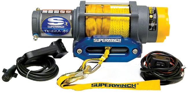 SuperWinch Terra 45SR (2041 кг, трос - синтетика), лебёдка квадроциклов и снегоходов