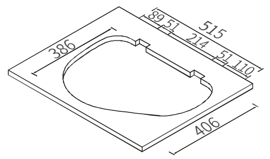 Camper-Marine GR-600L Варочная поверхность газовая встраиваемая  одноконфорочная из нержавеющей стали с круглой раковиной со стеклянной крышкой и пьезоподжигом, левая.