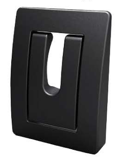 Откидной крючок для одежды, черный, GR-P70 Black