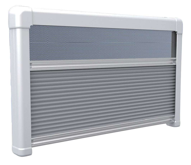 Окно откидное Sanjo 3J-EW-3S 500x800 мм, П - образная внутренняя рамка. Москитная сетка, плессированная шторка