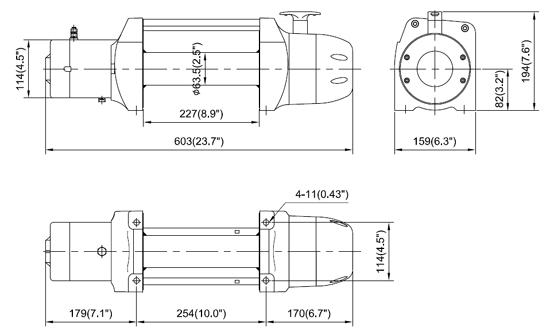 Лебёдка Come Up Seal 9.5 (12В, 4309кг)