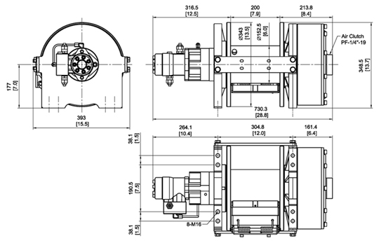 Bison 30 Standart (13 600кг), Come Up, лебёдка гидравлическая