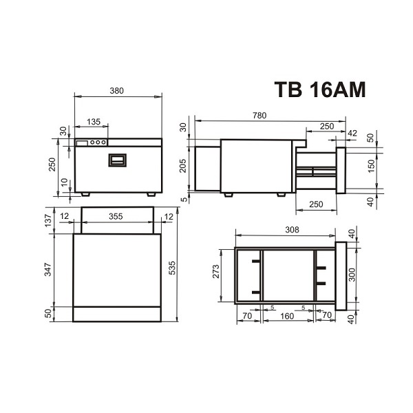 Автохолодильник встраиваемый Indel B TB 16AM Drawer, 