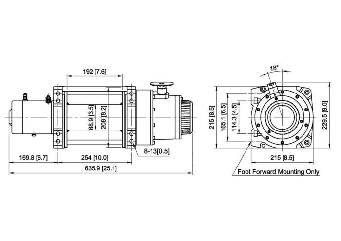Лебёдка Come Up DV-18 (24В, 8181кг)