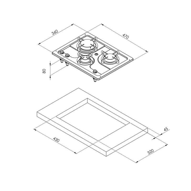 Газовая плита Can PC 1323