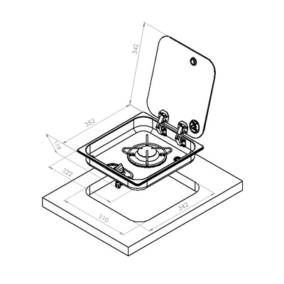 Варочная панель газовая HBG One V