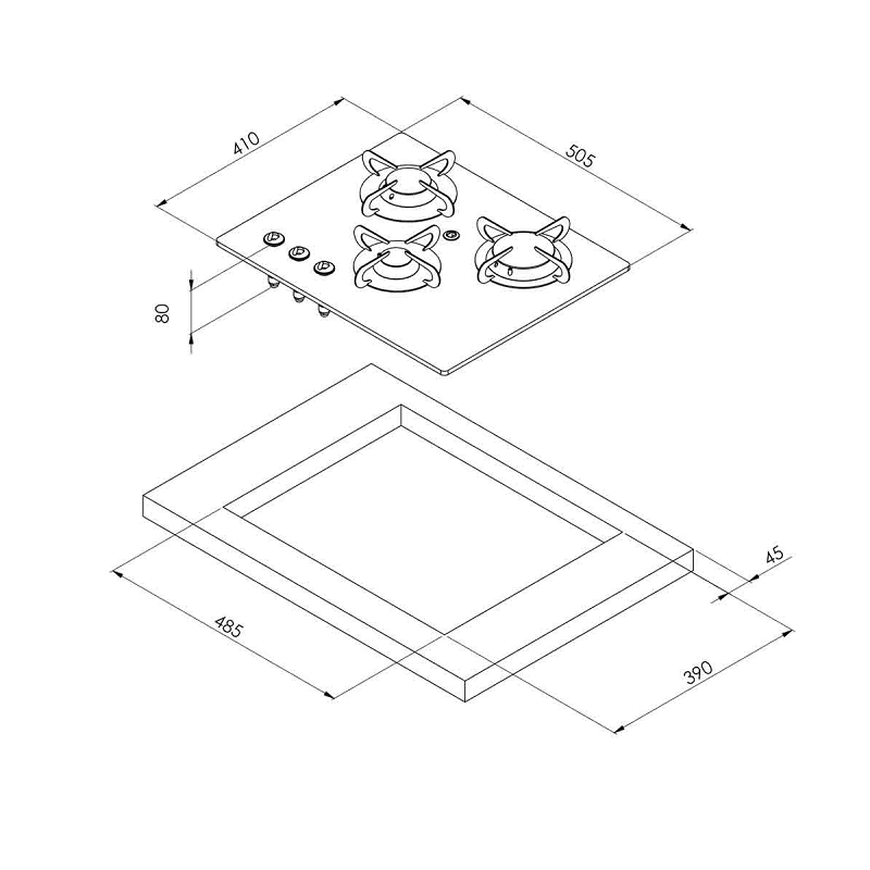 Газовая плита Can PV 1355