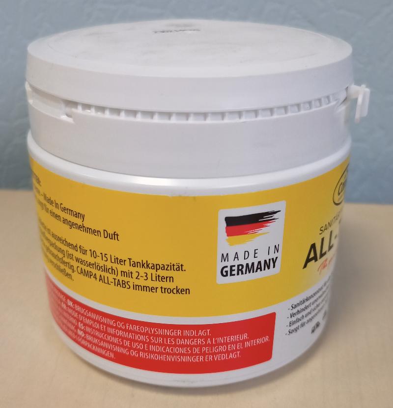 Таблетки для кассетных и переносных биотуалетов Camp4 All-Tabs, 15 шт.