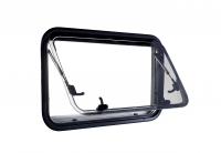 Окно откидное Sanjo 3J-EW 550x1300 мм Плиссированная штора, цвет белый.