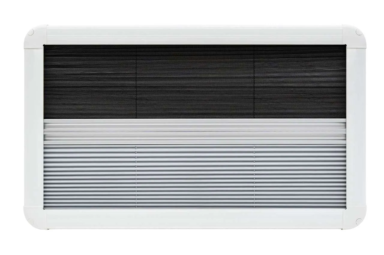 Окно откидное Sanjo 3J-EW 450x500 мм Плиссированная штора, цвет белый.