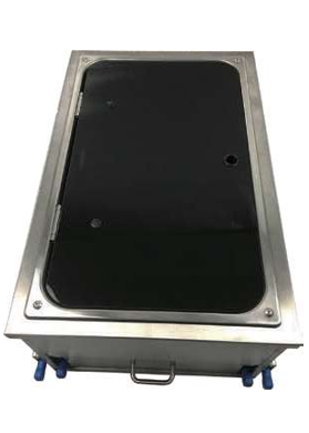 Camper-Marine GR-C022 Комбинированная выдвижная кухня с газовой плитой, раковиной и разделочным столом, нержавеющая сталь.