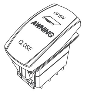 MobileComfort ME400WG Маркиза настенная электрическая, корпус белый, полотно светло-серое