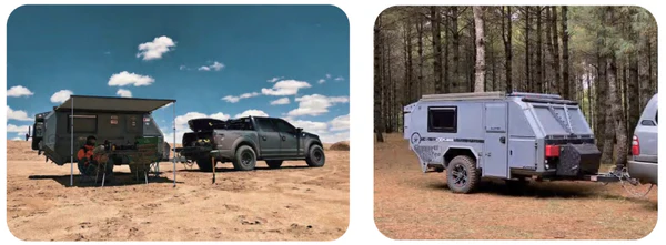 CAMPER-MARINE CM-W5321G, 213X250 Маркиза автомобильная полуавтоматическая, корпус черный, полотно серое