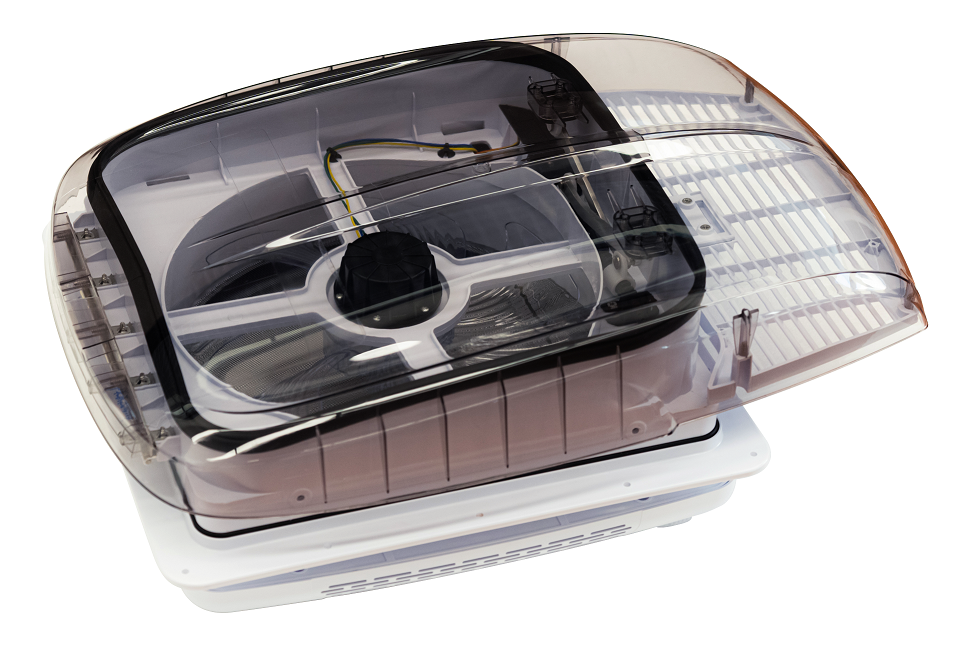 Люк с вентилятором RV Plusfan 3J-PF 400*400 transparent (прозрачный)