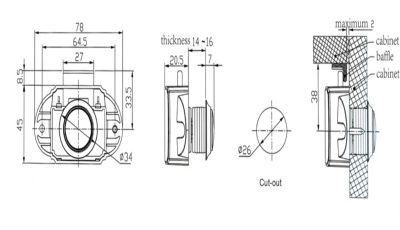 Защёлка мебельная - Furniture Lock Series BL01N-WPC