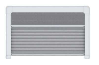 Окно откидное Sanjo 3J-EW-3S 500x800 мм, П - образная внутренняя рамка. Москитная сетка, плессированная шторка