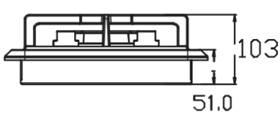 Camper-Marine  GR-1002 Плита встраиваемая газовая  двухконфорочная из нержавеющей стали с пьезоподжигом.