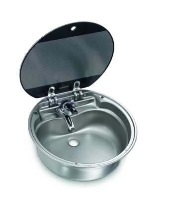 Раковина круглая SNG 420, с крышкой, Dometic