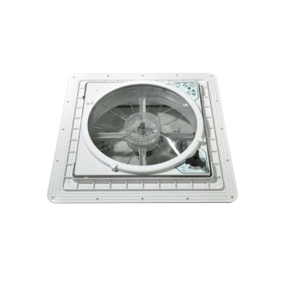 Люк с вентилятором MaxxFan Deluxe (400Х400 мм), чёрный