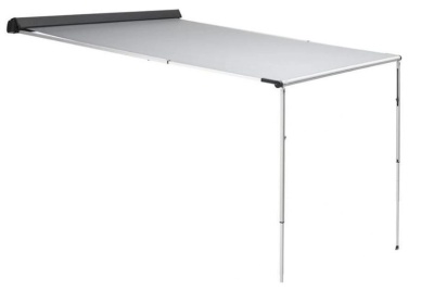 MobileComfort M400WG Маркиза настенная механическая, корпус белый, полотно светло-серое