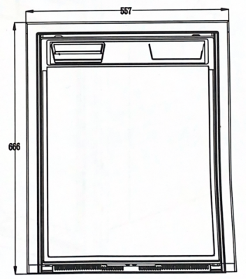 Установочная рамка для холодильника FF-CRX-85, заподлицо