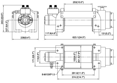 HV-10 (4 535кг), Come Up, лебёдка гидравлическая