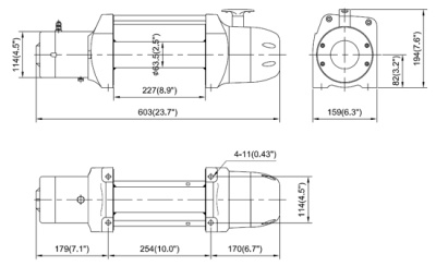 Лебёдка Come Up Seal 9.5 (12В, 4309кг)