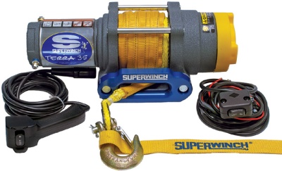 SuperWinch Terra 35SR (1588 кг, трос - синтетика), лебёдка квадроциклов и снегоходов