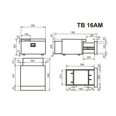 Автохолодильник встраиваемый Indel B TB 16AM Drawer, 