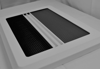 Окно откидное MobileComfort W8050P, 800х500mm,  шторка плиссированная, антимаскитка