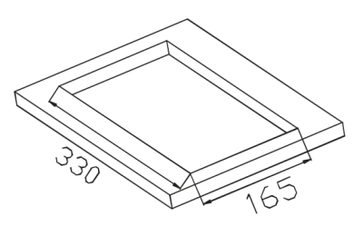 Camper-Marine GR-B002  Плита встраиваемая газовая  одноконфорочная с пьезоподжигом.